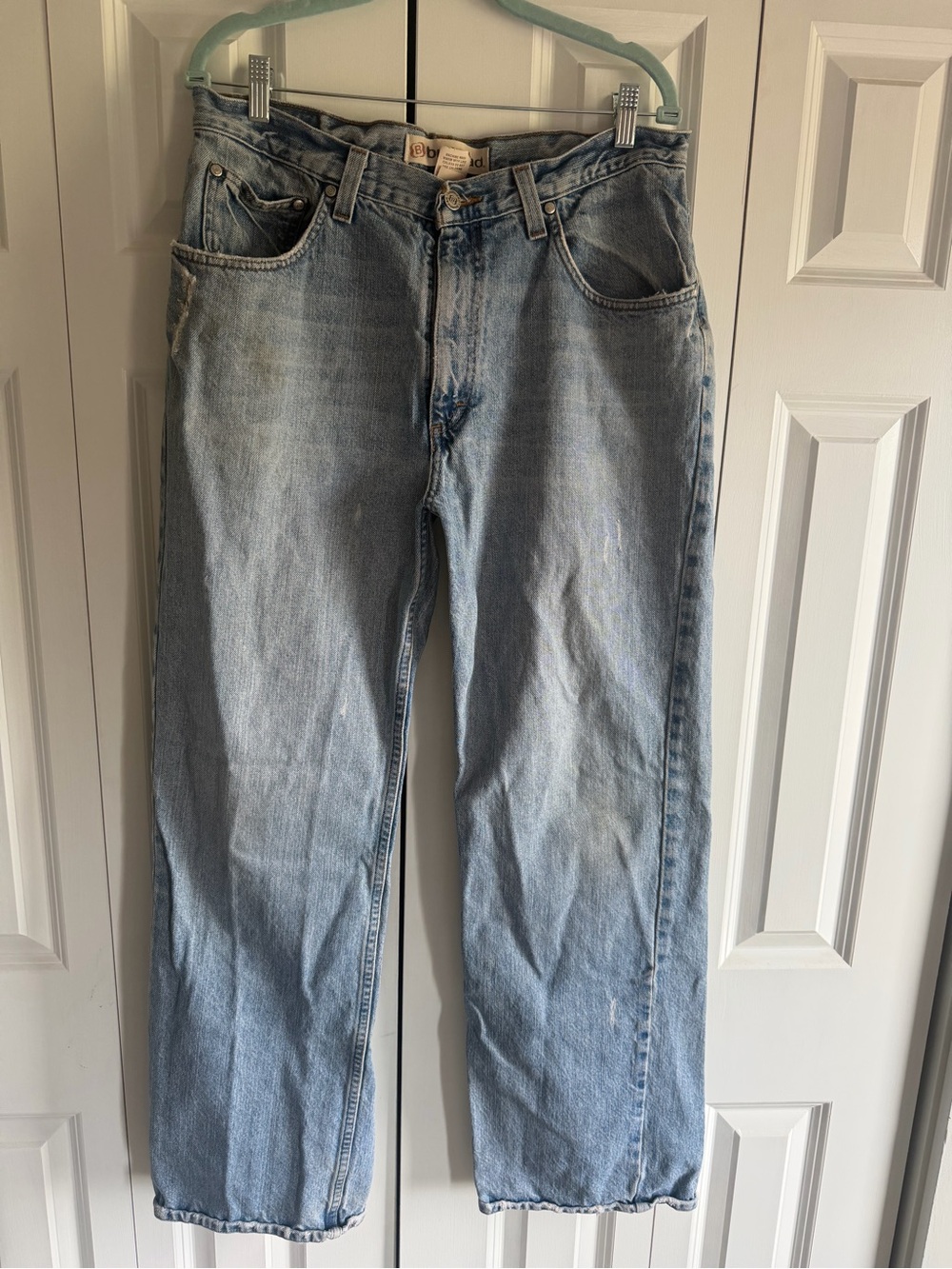 Bullhead Light Blue Relaxed Straight-Leg Jeans